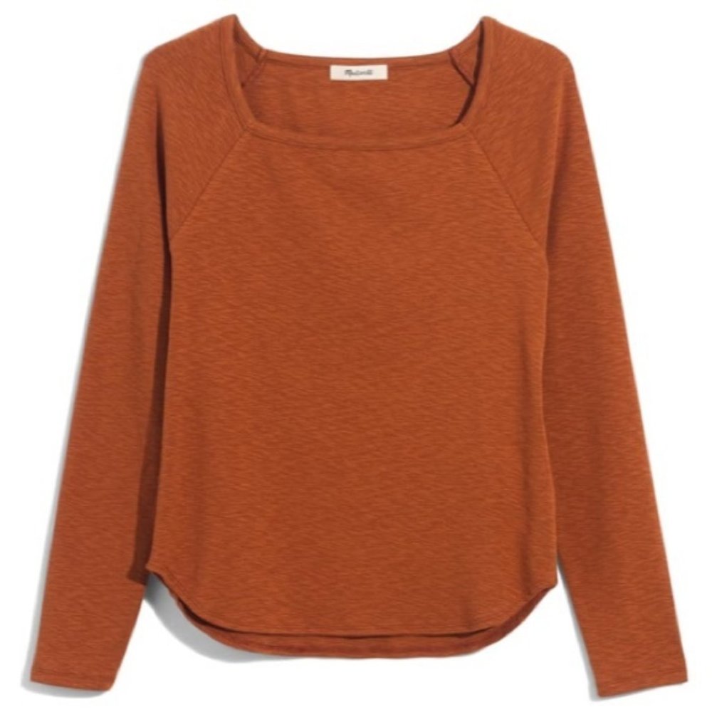 Madewell Square Neck Long Sleeve Tee